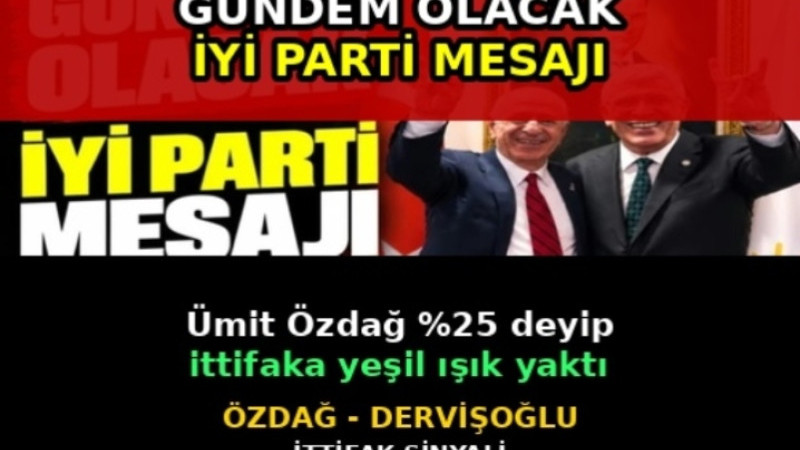 Özdağ'dan gündemi sarsacak İYİ Parti çıkışı: Yüzde 25 formülünü açıkladı, ittifak kapısını açtı