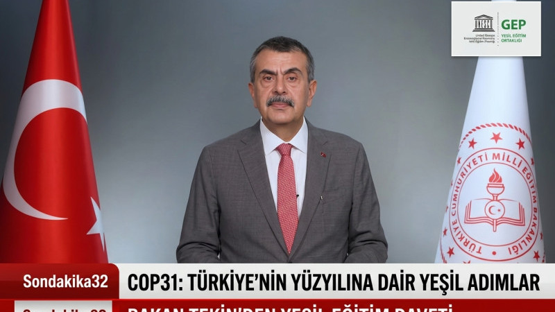 Millî Eğitim Bakanı Yusuf Tekin, Türkiye’nin 100. üye olarak katıldığı UNESCO Yeşil Eğitim Ortaklığı