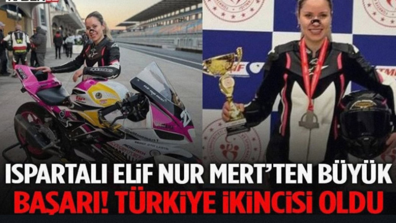 Ispartalı Elif Nur Mert’ten Pistlerde Büyük Başarı: Türkiye İkincisi Oldu!