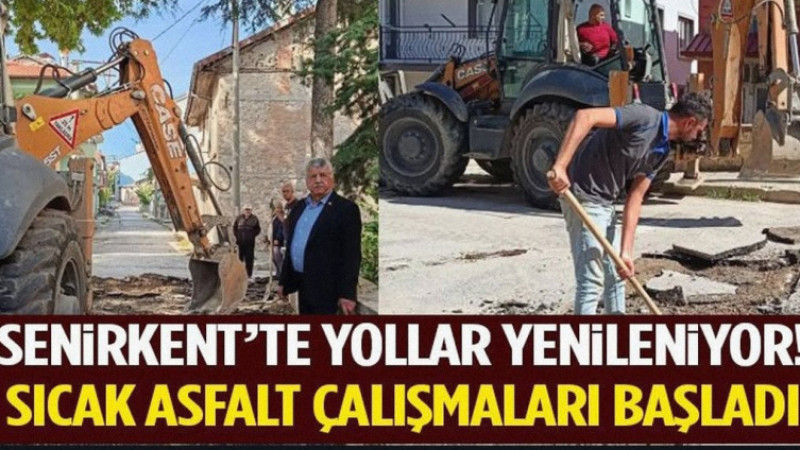 Senirkent’te Ulaşım Konforu Artıyor: Hamidiye Mahallesi’nde Sıcak Asfalt Seferberliği