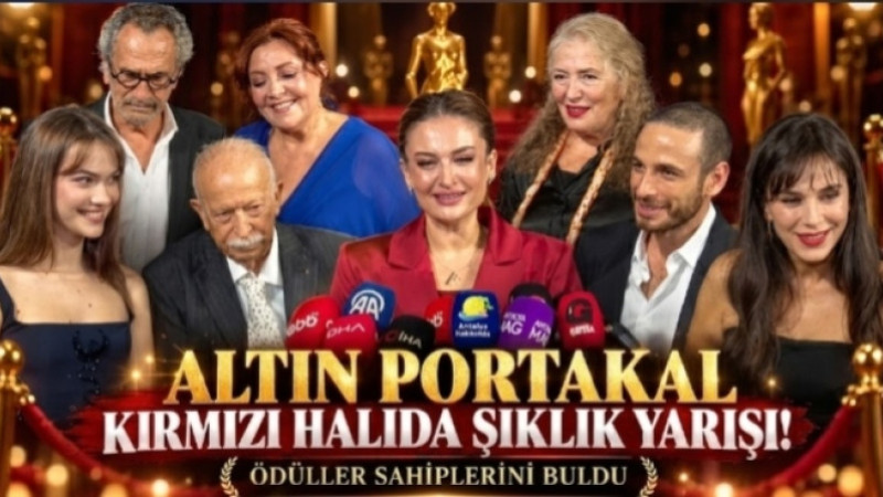 ALTIN PORTAKAL’DA KIRMIZI HALI ŞOVU! SİNEMA DÜNYASI ANTALYA’DA BULUŞTU